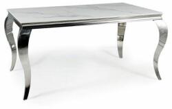  Masa Bucatarie Si Dining PRINCE Ceramica Alb/Crom 180x90 cm