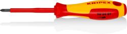 KNIPEX Отвертка PH 1, VDE 1000V жълто-червена ръкохватка 187мм, Knipex (K982401) - yavor-m