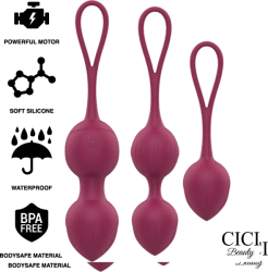 Cici beauty Premium 3 вибриращи кегел топки с дистанционно управление