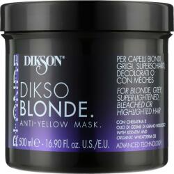 DIKSON Mască împotriva tonurilor galbene pentru păr - Dikson Dikso Blonde Anti-Yellow Mask 500 ml