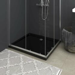 vidaXL Cădiță de duș dreptunghiulară din ABS, negru, 80x90 cm (148917) - comfy