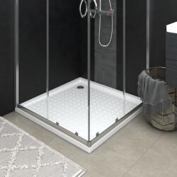 vidaXL Cădiță de duș cu puncte, alb, 90x90x4 cm, ABS (148898) - comfy
