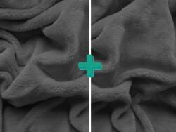  2x Cocolino microplus cu elastic SOFT 90x200 cm gri inchis