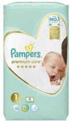 Pampers Premium Care 1 New Baby 2-5 kg 52 buc