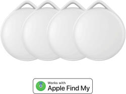 ARMODD iTag without logo with Find My support 4 pack - white