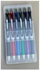 Pentel Írószertartó asztali műanyag 6db-os készlet BL77 toll, Pentel 6 klf. szín (42779) - best-toner