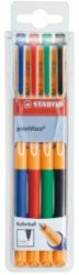 STABILO Rollertoll zselés készlet 0, 5mm, STABILO PointVisco, 4 klf. szín (1099/4) - best-toner