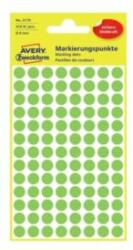 Avery Etikett címke, o8mm, jelölésre, neon 104 címke/ív, 4 ív/doboz, Avery zöld (3179) - best-toner
