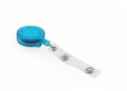  Névjegykitűzőhöz akasztós tartó, kék kihúzható kerek 60cm, zsinórral, patentos Bluering® (413357KAR176) - best-toner