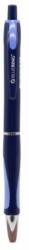 BLUERING Golyóstoll nyomógombos Bluering® V5 kék test gumírozott fogó, írásszín kék (45802) - best-toner