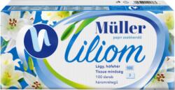 Müller Papírzsebkendő 3 rétegű 100 db/csomag Liliom illatmentes (42529) - best-toner