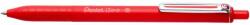 Pentel Golyóstoll nyomógombos 0, 35mm, Pentel iZee, írásszín piros (BX467-B) - best-toner
