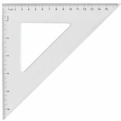 Vonalzó háromszög 45° 16cm, műanyag (VON4516) - best-toner