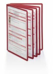 Durable Bemutatótábla panel, A4, 5 db/csomag, Durable Sherpa piros (560603) - best-toner
