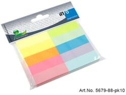 Info notes Jelölőcímke 15x50mm, 10x100lap, papír, Info Notes brilant mix vegyes színek (5679-88-PK10) - best-toner