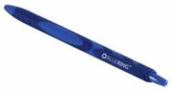 BLUERING Golyóstoll nyomógombos gumírozott kék test, Bluering® F20, írásszín kék (BR897657) - best-toner