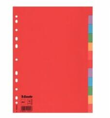 Esselte Regiszter A4, 12 részes karton Esselte Economy színes (100202) - best-toner