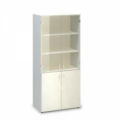 Interier Ricany Magas szekrény ProOffice 80 x 47 x 178 cm, fehér - rauman - 264 090 Ft