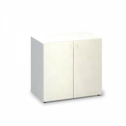 Alacsony szekrény ProOffice 80 x 47 x 74, 2 cm, fehér