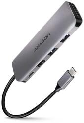 AXAGON HMC-5, USB 3.2 Gen 1 hub, port 2x USB-A, HDMI, SD/microSD slot, PD 100W, kábel USB-C 20cm (HMC-5)