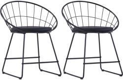 vidaXL 2 buc negru 247274