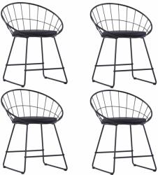 vidaXL 4 buc negru 276235
