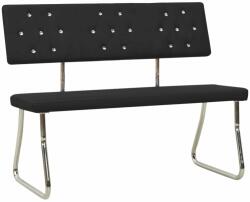 vidaXL Bancă 110 cm negru 325855