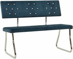 vidaXL Bancă 110 cm albastru 325862