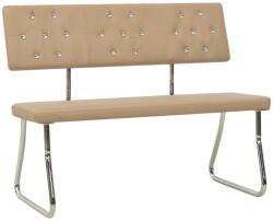 vidaXL Bancă 110 cm cappuccino 325861