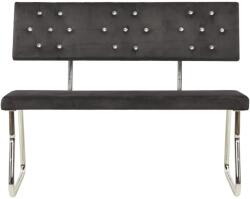 vidaXL Bancă 110 cm gri închis 325864