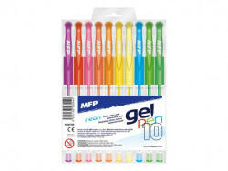 MFP Neon GN1038 0, 8mm zselés tollak 10 színű készletben (6000798)