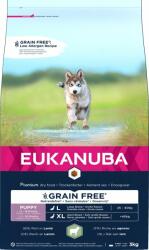 EUKANUBA Grain Free L Puppy 3 kg Hrana catei talie mare, cu miel