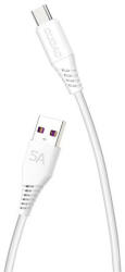 Dudao L2T USB A - USB C kábel, 5A, 2m, fehér (L2T TYPE-C 2M)