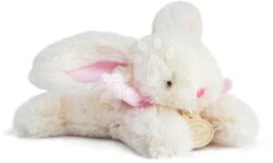 Doudou Iepuraș de pluș Lapin Bonbon Doudou et Compagnie roz 16 cm în ambalaj cadou de la 0 luni (DC3375)