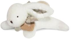 Doudou Iepuraș de pluș Happy Wild Doudou et Compagnie maro 25 cm în ambalaj cadou cu moț de la 0 luni (DC3738)