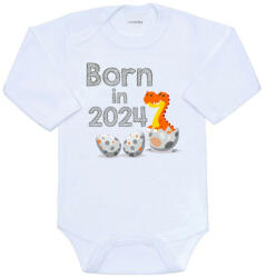 NEW BABY Body nyomtatott mintával New Baby Born in 2024 dinoszaurusz - pindurka
