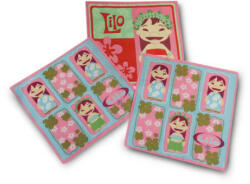  C07 Gyerek textilzsebkendő 3 db - Lilo and Stitch rózsaszín