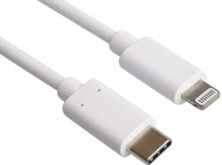  Cablu Date si Incarcare USB Type-C la Lightning OEM pentru iPhone / iPad 1 m 2A Alb