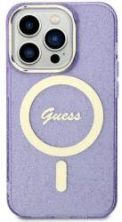 GUESS Husa Guess GUHMN61HCMCGU iPhone 11 / Xr 6.1" purple/purple hardcase Glitter Gold MagSafe - vexio
