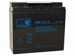 MPL Power Elektro MPL MW POWER MW 18-12 UPS battery Lead-acid accumulator AGM Maintenance-free 12 V 18 Ah Black (MW 18-12) - vexio