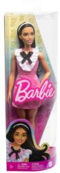 Mattel Barbie Fashionistas Barátnő baba - Rózsaszín kockás ruhában (HJT06) (HJT06)