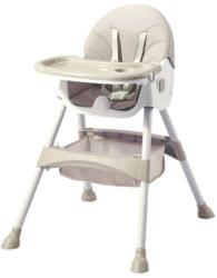 At Performance asztali szék csecsemőknek és gyerekeknek, összecsukható, 7 az 1-ben, többfunkciós, kivehető tálca, bőr, kivehető kerekek, billenő mód, 5 pontos öv, állítható magasság, szennyeződésálló, tárolókosár, á