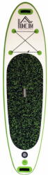  HOMCOM Felfújható SUP, tartozékokkal, felnőtt / serdülő, 302 x 76 x 15 cm, zöld / fehér