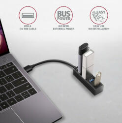 AXAGON USB Hub 4portos Axagon HUE-M1A USB 3.0 (HUE-M1A)