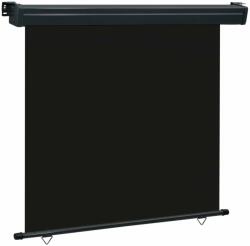 vidaXL fekete oldalsó terasznapellenző 160 x 250 cm (48430)