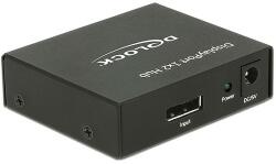 Delock Displayport 1.2-es elosztó 1 x Displayport-bemenet > 2 x Displayport-kimenet 4K (87691) - dellaprint