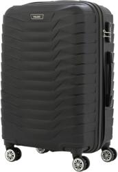 PAUSE PAUSE, Gurulós bőrönd texturált dizájnnal, Fekete (314PLN1102)