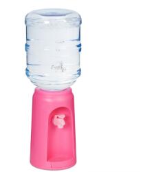 Relaxdays Vízadagoló, csappal, rácsos tálca vízgyűjtéshez, 4, 5 L, rózsaszín, 47, 5 x 17 cm (10027938R)