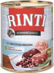 RINTI Rinti Kennerfleisch Geflugelherzen nedves kutyaeledel - baromfiszív 800g