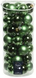 Decoris 49 darabos karácsonyi gömb készlet, üveg, 6 cm, zöld